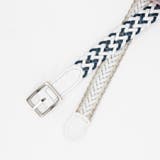 09ホワイト | リバーシブルメッシュベルト | NICOLE