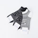 シェブロン×ロゴジャカード ショートソックス | NICOLE | 詳細画像4 