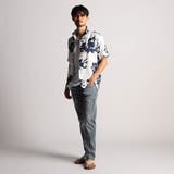 アラカルトプリント半袖スタンドシャツ | NICOLE | 詳細画像4 