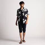 アラカルトプリント半袖スタンドシャツ | NICOLE | 詳細画像5 