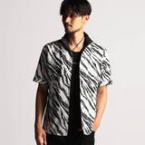 91その他2 | アラカルトプリント半袖スタンドシャツ | NICOLE