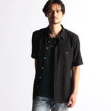 49ブラック | シアーチェック レギュラーカラーシャツ | NICOLE