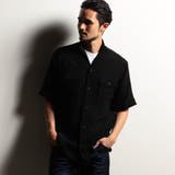 49ブラック | 【RIELABO】ナイロンクレープオーバーシャツ | NICOLE