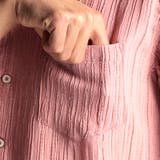 カラープリーツ7分袖スタンドカラーシャツ | NICOLE | 詳細画像12 