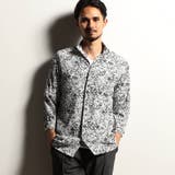 09ホワイト | 【RIELABO】アラカルトワッシャープリントシャツ | NICOLE