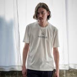09ホワイト | ロゴ刺繍半袖Tシャツ | NICOLE