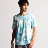 64サックス | 総柄プリント半袖Tシャツ | NICOLE