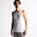 09ホワイト | ランダムテレコ・メランジ天竺タンクトップ | NICOLE