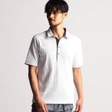 09ホワイト | 【25年モデル EC限定再販売】ランダムテレコショートレギュラーカラーポロシャツ | NICOLE