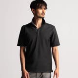49ブラック | ブライトタックバイアススキッパーポロシャツ | NICOLE