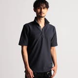 67ネイビー | ブライトタックバイアススキッパーポロシャツ | NICOLE