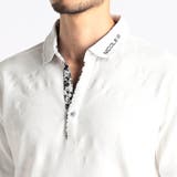 【NICOLE SPORTS】エンボスクラック柄スキッパーポロシャツ | NICOLE | 詳細画像8 