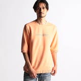 10オレンジ | ロゴプリント5分袖プルオーバー | NICOLE