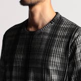 ブリスターチェッククルーネック半袖プルオーバー | NICOLE | 詳細画像8 