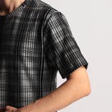 ブリスターチェッククルーネック半袖プルオーバー | NICOLE | 詳細画像9 