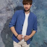 67ネイビー | カラープリーツ7分袖ジャケット | NICOLE