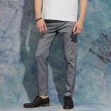 67ネイビー | ライトオンスヘリンボンハイストレッチパンツ | NICOLE