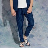 67ネイビー | メランジメッシュジョッパーズ風パンツ | NICOLE