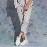 19ライトグレー | エステルクレープイージークロップドパンツ | NICOLE