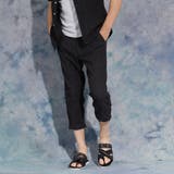 49ブラック | エステルクレープイージークロップドパンツ | NICOLE