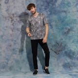 パイソン柄プリントVネック半袖Tシャツ | NICOLE | 詳細画像3