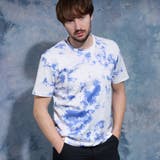 80パープル | 【WEB限定】ムラ柄ロゴプリント半袖Ｔシャツ | NICOLE