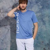 64サックス | 【WEB限定】ビッグロゴプリント半袖Ｔシャツ | NICOLE