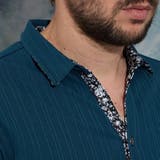 【WEB限定】ランダムテレコショートレギュラーカラーポロシャツ | NICOLE | 詳細画像12 