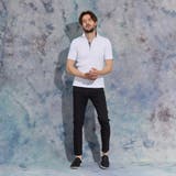 【WEB限定】ランダムテレコショートレギュラーカラーポロシャツ | NICOLE | 詳細画像2 