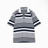 【WEB限定】ランダムテレコショートレギュラーカラーポロシャツ | NICOLE | 詳細画像23 