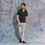 【WEB限定】ランダムテレコショートレギュラーカラーポロシャツ | NICOLE | 詳細画像3 