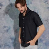 49ブラック | シアーマイクロチェックシャツ | NICOLE