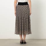 【WALDO】ジオメトリック柄ウエストリブプリーツスカート | NICOLE | 詳細画像5 