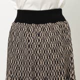 【WALDO】ジオメトリック柄ウエストリブプリーツスカート | NICOLE | 詳細画像7 