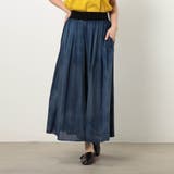 67ネイビー | 【WALDO】2.5オンスデニムウエストリブパンツ | NICOLE