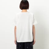 刺繍ロゴサイドパイピング半袖Tシャツ | NICOLE | 詳細画像6