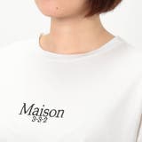 刺繍ロゴサイドパイピング半袖Tシャツ | NICOLE | 詳細画像7