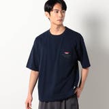 67ネイビー | NANGA別注ポケット刺繍Tシャツ | NICOLE