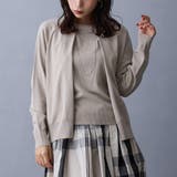 19ライトグレー | レイヤードニットプルオーバー | NICOLE