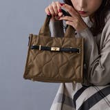 13ブラウン | キルティングスクエアバッグ | NICOLE