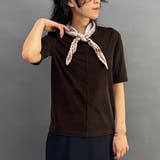 13ブラウン | シアーベロアTシャツ | NICOLE