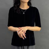 49ブラック | シアーベロアTシャツ | NICOLE