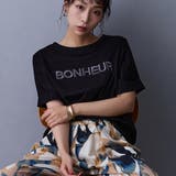 49ブラック | 刺繍ロゴTシャツ | NICOLE