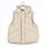18ベージュ | ボリュームカラーダウンベスト | NICOLE