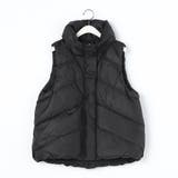 49ブラック | ボリュームカラーダウンベスト | NICOLE