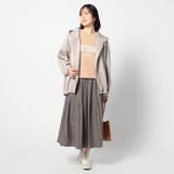 ダンボール素材 パイピングZIPフードブルゾン | NICOLE | 詳細画像2 