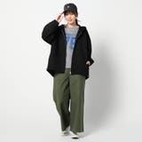 ダンボール素材 パイピングZIPフードブルゾン | NICOLE | 詳細画像4 