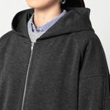 ダンボール素材 パイピングZIPフードブルゾン | NICOLE | 詳細画像7 