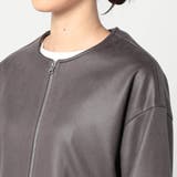 ダンボールニットノーカラージャケット | NICOLE | 詳細画像7 