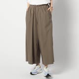 13ブラウン | スーパーストレッチ セミワイドパンツ | NICOLE